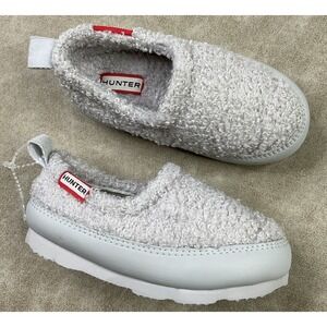 Hunter Slippers Sherpa Lined Shoes Toddler Kids Insulated Boys Sz 8 / Girls Sz 9